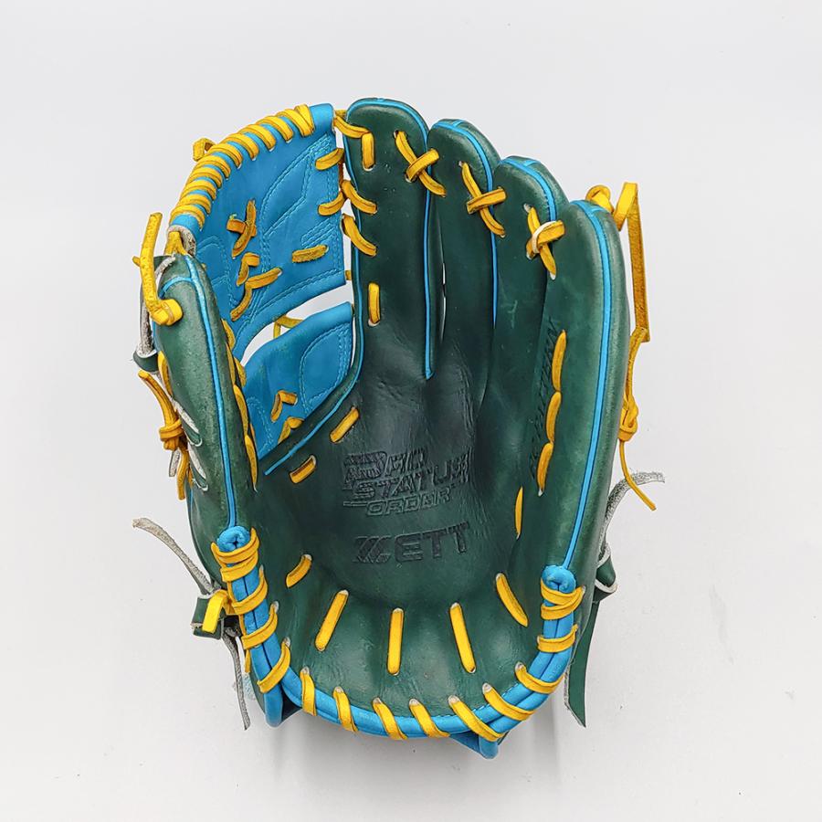 【クリーニング済み (高校野球対応)】 ゼット 軟式グローブ / 投手用 型付け済み (ZETT グラブ)[NI116] | ゼット | 05