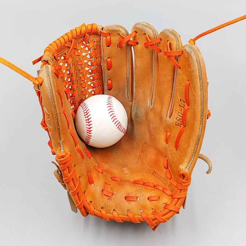 【オーバーホール済み (高校野球対応)】 スラッガー 硬式グローブ / 内野手用 型付け済み (slugger グラブ) [NI33] | 久保田スラッガー | 07