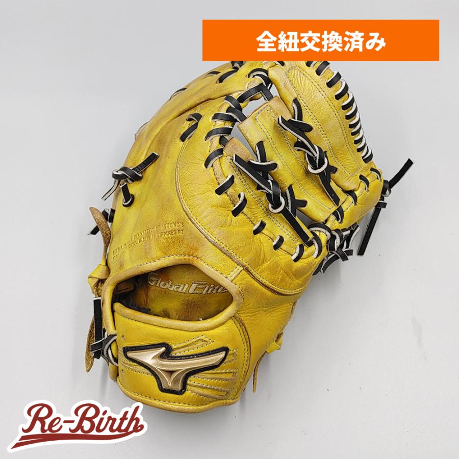 MIZUNO 【全紐交換済み】 ミズノ 少年軟式用 ファーストミット 型付け 