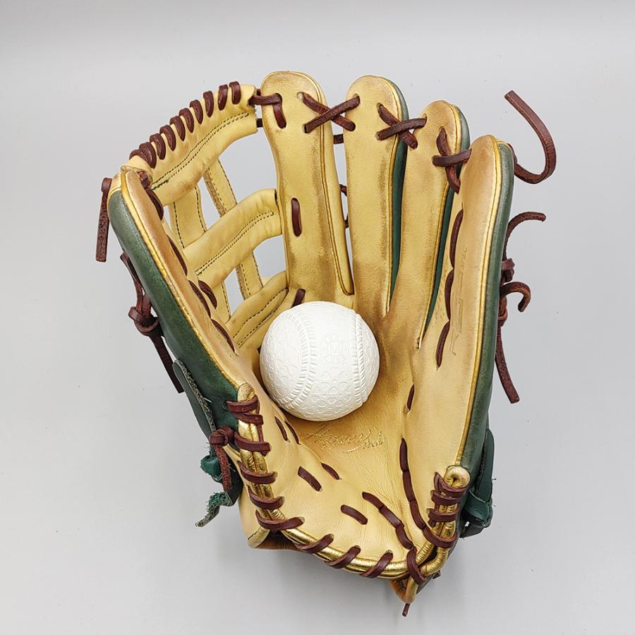【オーバーホール済み (高校野球対応)】 ザナックス 硬式グローブ / 投手用 型付け済み (Xanax グラブ) [WE1047]の画像