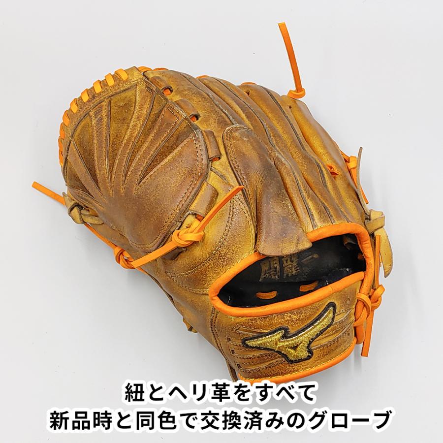 【オーバーホール済み (高校野球対応)】 ミズノ 硬式グローブ / 投手用 型付け済み (mizuno グラブ) [WE1053]の画像