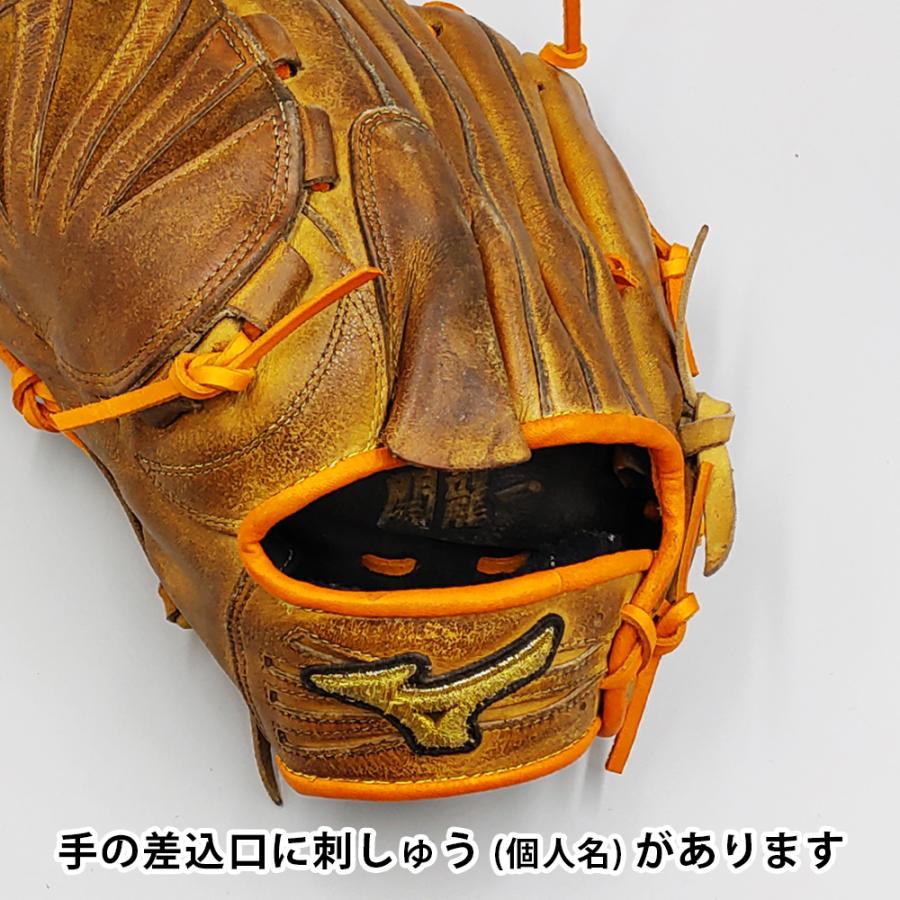 【オーバーホール済み (高校野球対応)】 ミズノ 硬式グローブ / 投手用 型付け済み (mizuno グラブ) [WE1053]の画像