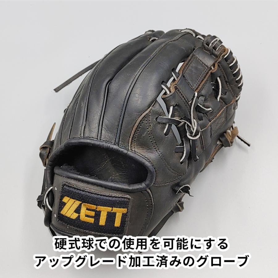 【硬式対応アップグレード済 (高校野球対応)】 ゼット 硬式グローブ / 内野手用 型付け済み (ZETT グラブ) [WE116]｜re-birth-baseball｜02