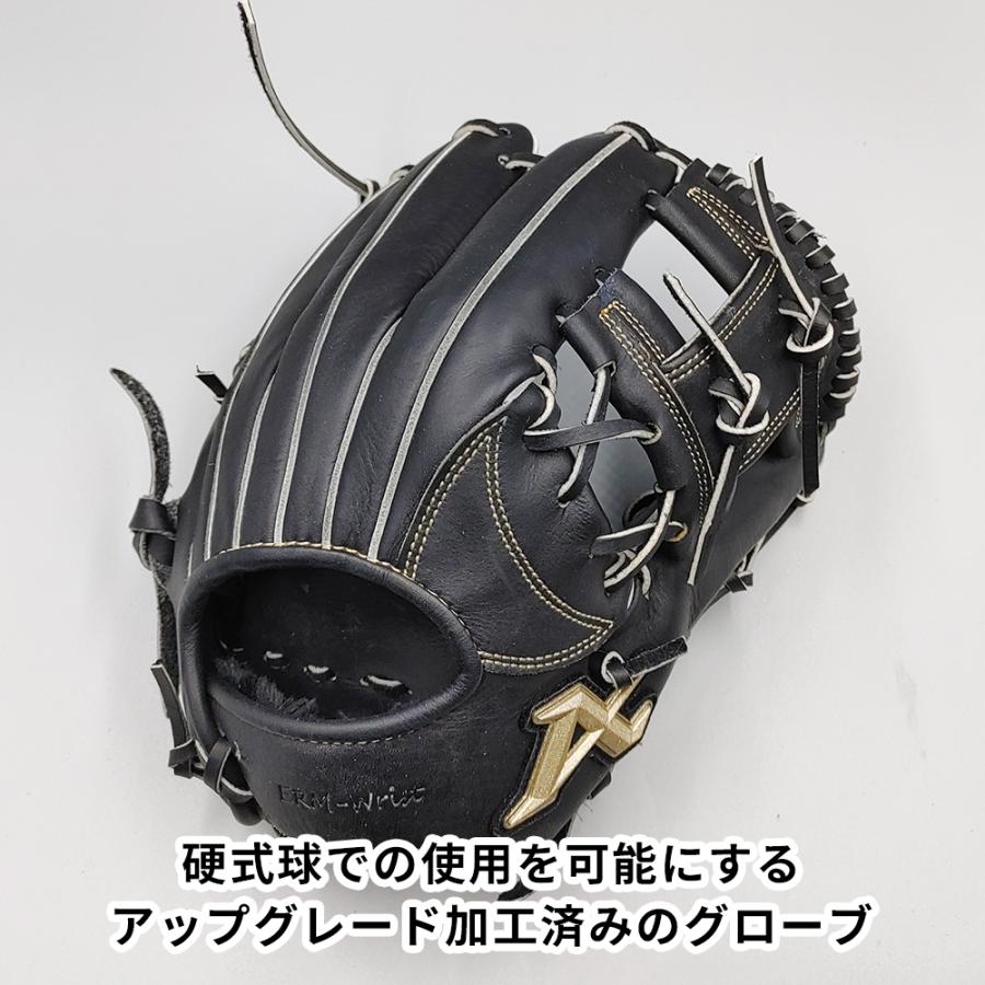 ATOMS 軟式グローブ 黒 バスケットウェブ 野球 アトムズ 軟式 スワロー限定 オーダーグラブ 限定 湯もみ型付け