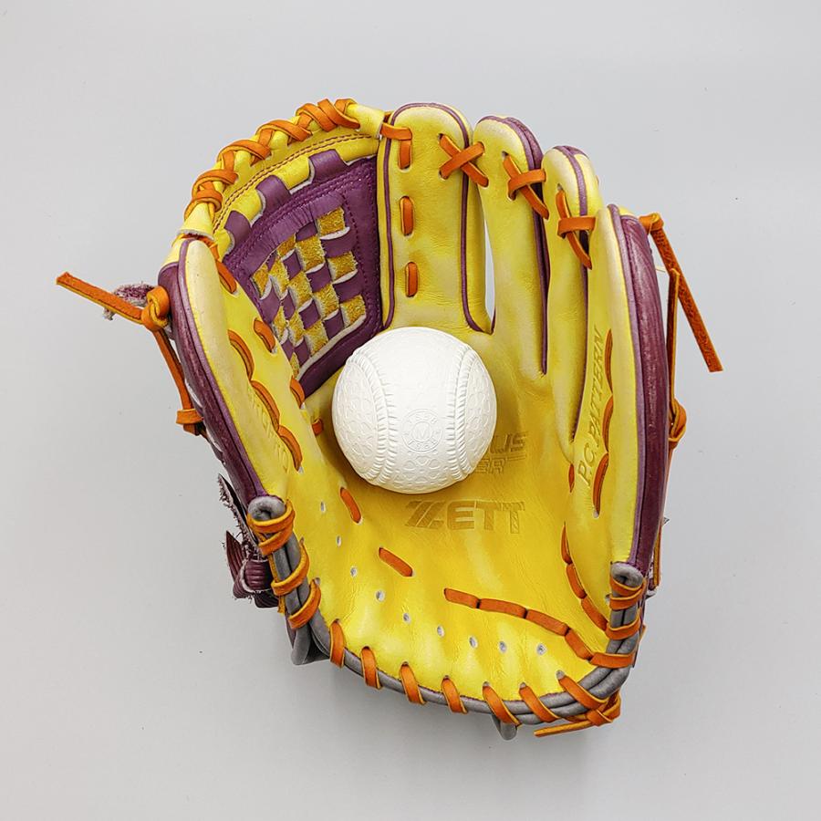 新品　ZETT 軟式野球グローブ ゼット（ZETT） 【全紐交換済み】 軟式グローブ / 内野手用 型付け済み
