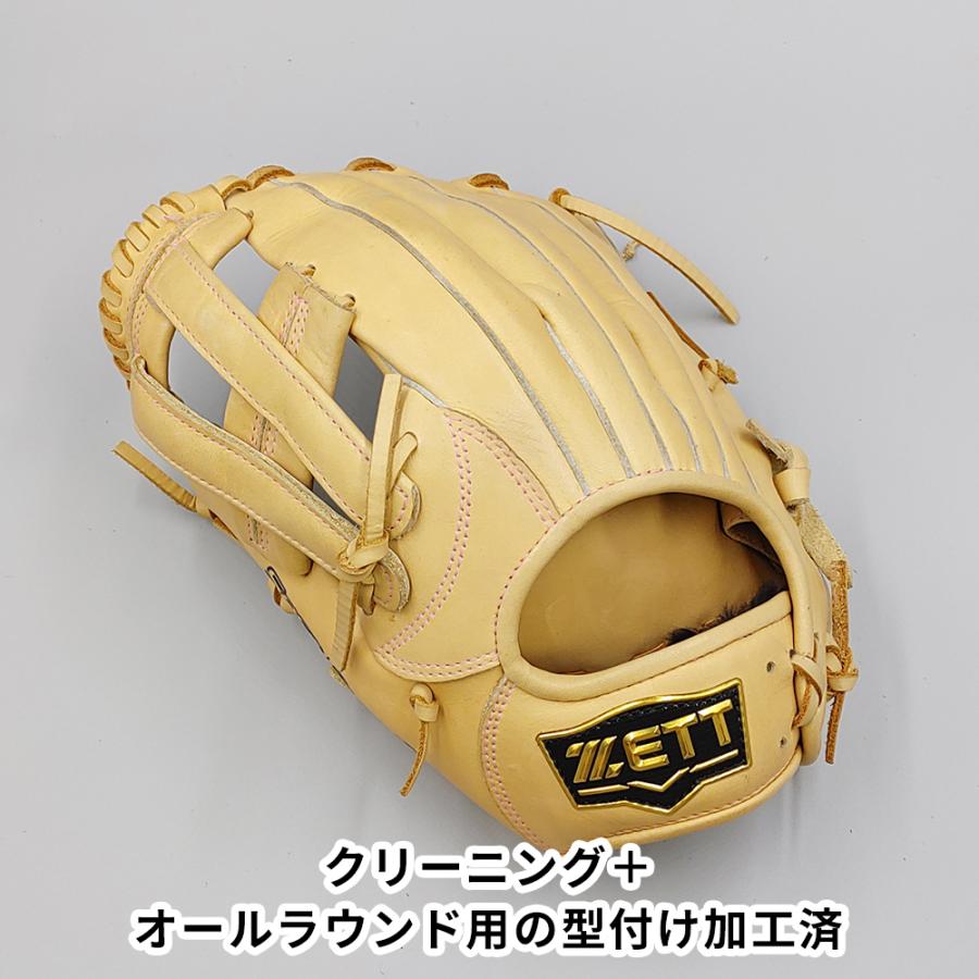【クリーニング済み 】 ゼット 軟式グローブ / オールラウンド用 型付け済み (ZETT グラブ)[WE1376] | ゼット | 01