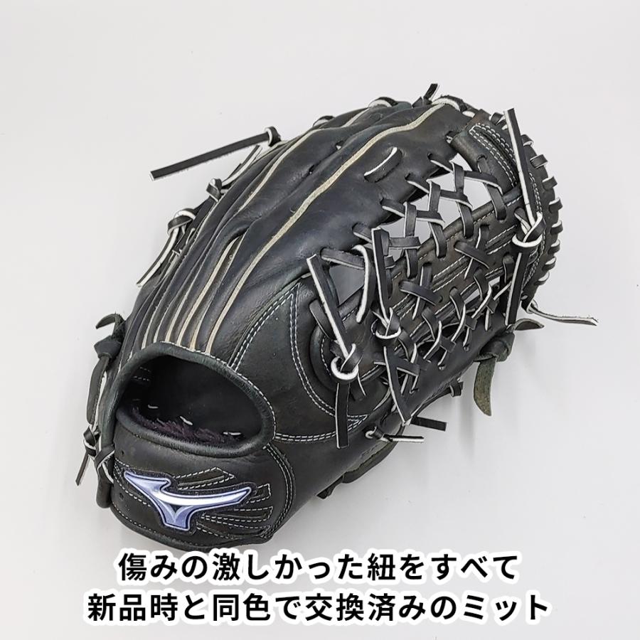 ミズノグローバルエリート軟式グラブ ピッチャー用からウェブ交換紐