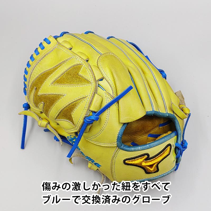 Mizuno 軟式グローブ 投手用 MIZUNO（ミズノ） 【全紐交換済み 】 軟式グローブ / 投手用 型付け