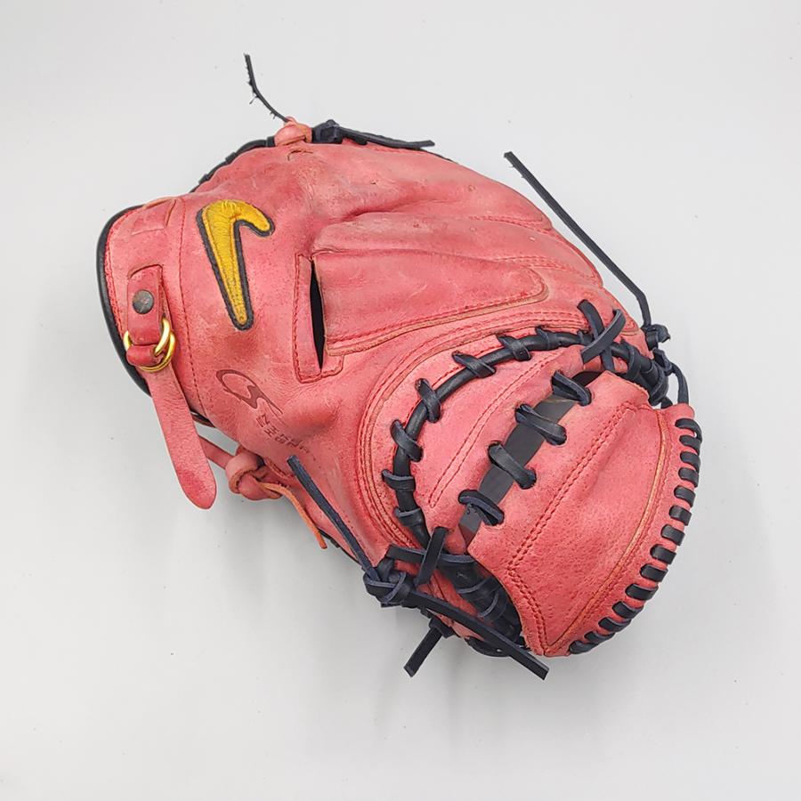 Nike ナイキ　キャッチャーミット　少年野球　軟式　阪神　ウェブ損傷格安 NIKE（ナイキ） 【デザインリメイク済み】 少年軟式用 キャッチャー