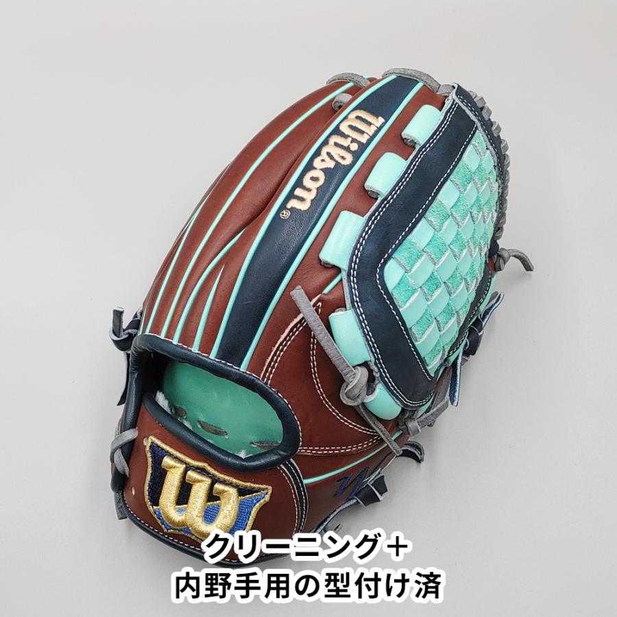 Wilson コユニ　型付け済み　野球グローブ 軟式 Wilson（ウイルソン） 【クリーニング済み 】 軟式グローブ / 内野手用