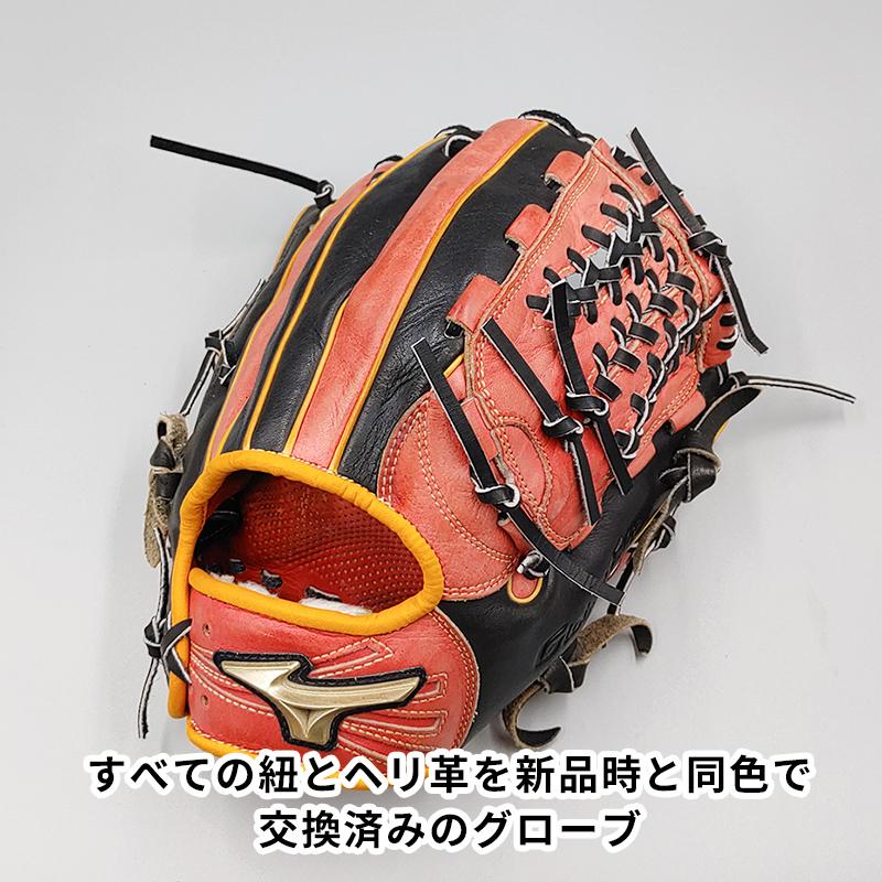 【オーバーホール済み (高校野球対応)】 ミズノ ソフトボール用グローブ / 内野手用 型付け済み (mizuno グラブ) [WE590]｜re-birth-baseball｜02