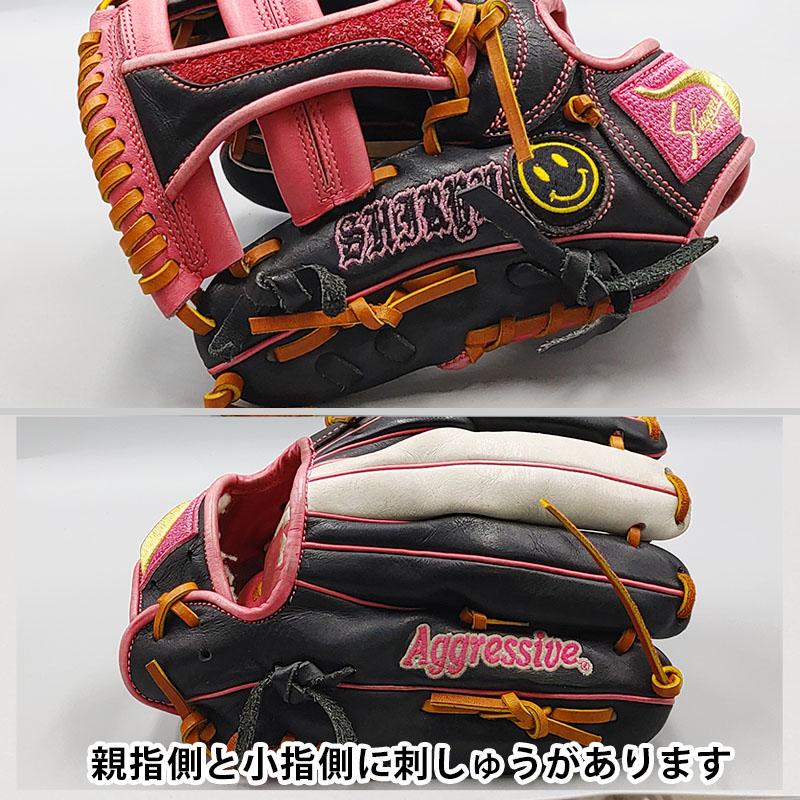 【全紐交換済み】 スラッガー 軟式グローブ / オールラウンド用 型付け済み (slugger グラブ) [WE612]｜re-birth-baseball｜09