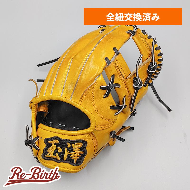 玉澤 野球グローブ イエロー 少年用 希少】両投げ TAMAZAWA 野球