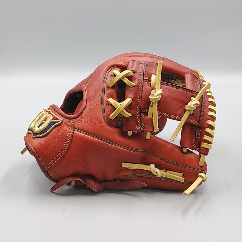 1*2様 ウィルソン グローブ 内野 硬式対応加工品 大学リーグ対応 オーダーグ Wilson（ウイルソン） 【全紐交換済み (高校野球対応)】 ウイルソン