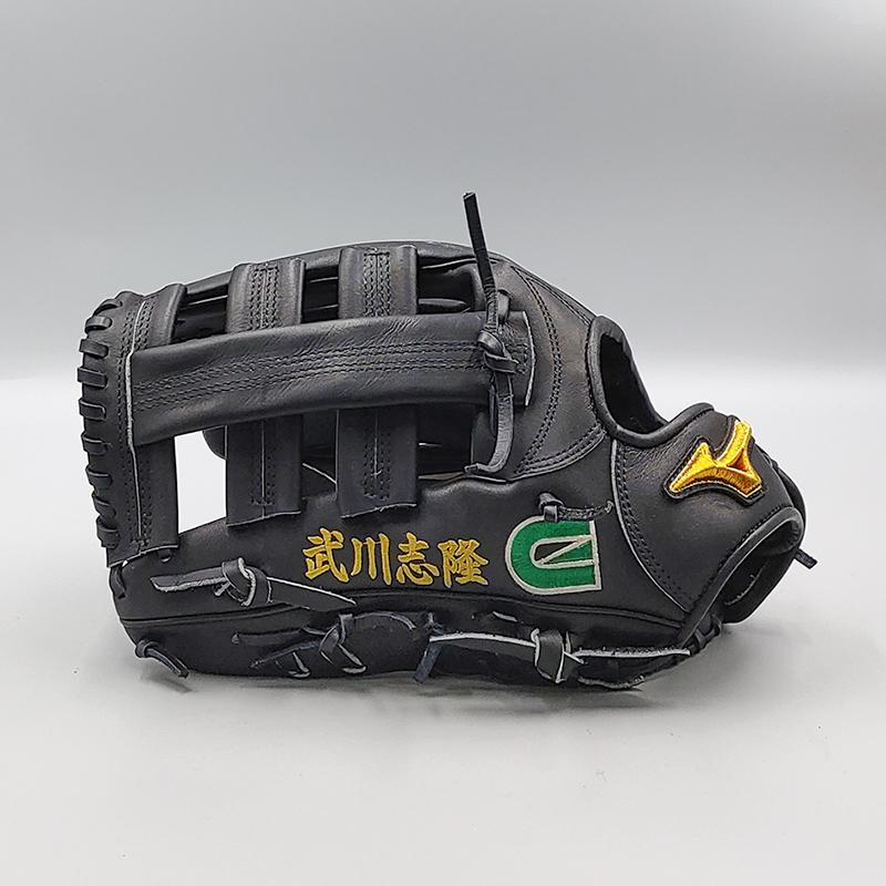 【クリーニング済み 】 ミズノ 軟式グローブ / 外野手用 型付け済み (mizuno グラブ)[WE808]｜re-birth-baseball｜03