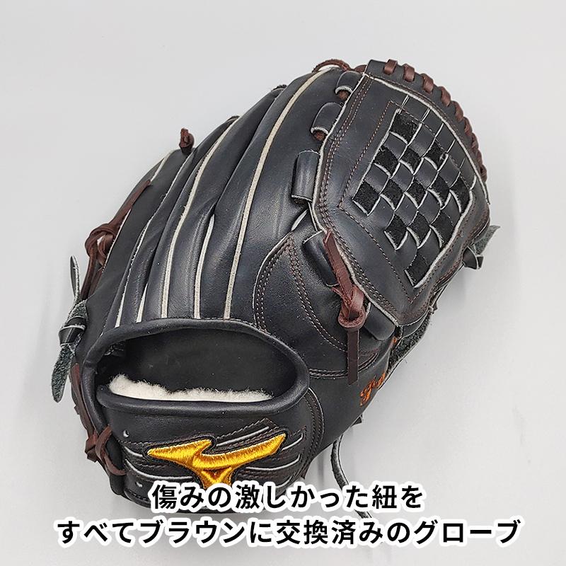 【全紐交換済み】 ミズノ 軟式グローブ / 投手用 型付け済み (mizuno グラブ) [WE873]｜re-birth-baseball｜02