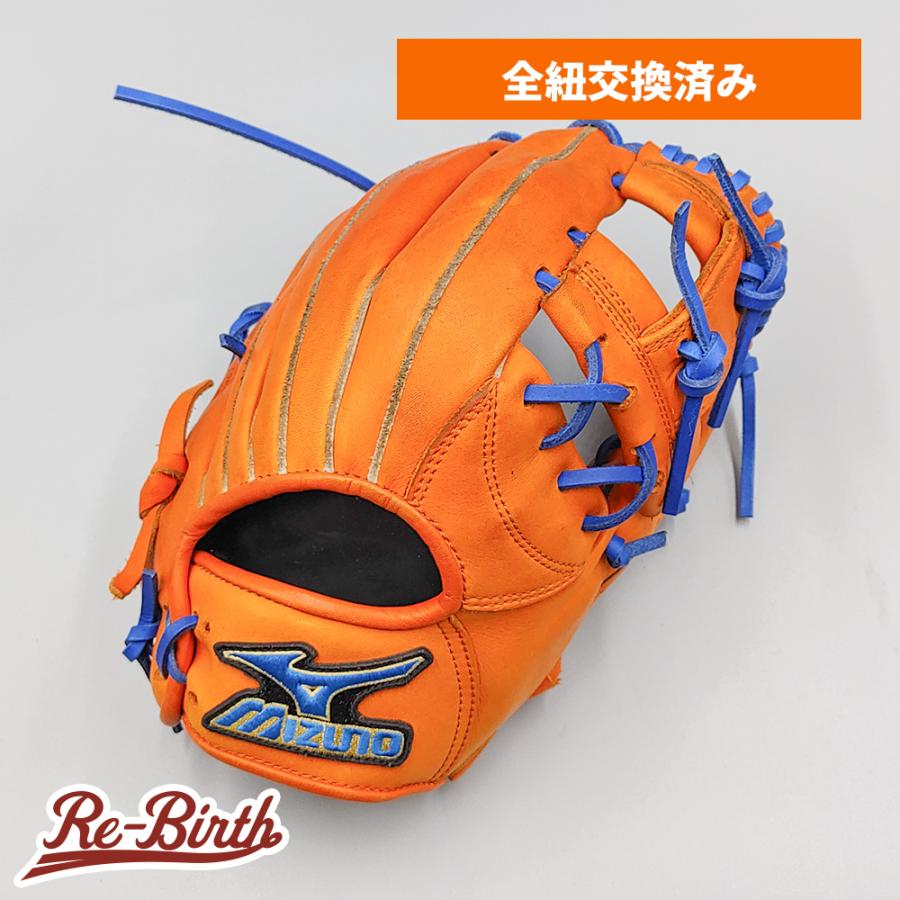 全紐交換済み】 ミズノ 軟式グローブ / 内野手用 型付け済み 全紐交換済み】 ミズノ 軟式グローブ / 内野手用 型付け済み