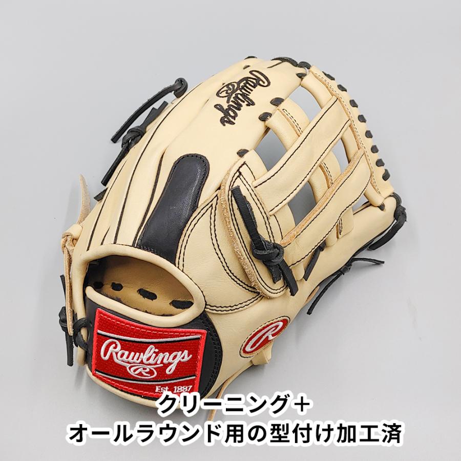 【クリーニング済み 】 ローリングス 軟式グローブ / オールラウンド用 型付け済み (Rawlings グラブ)[WE953]｜re-birth-baseball｜02