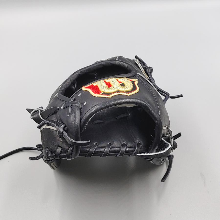 【クリーニング済み 】 ウイルソン 軟式グローブ / 内野手用 型付け済み (Wilson グラブ)[WE961]｜re-birth-baseball｜05