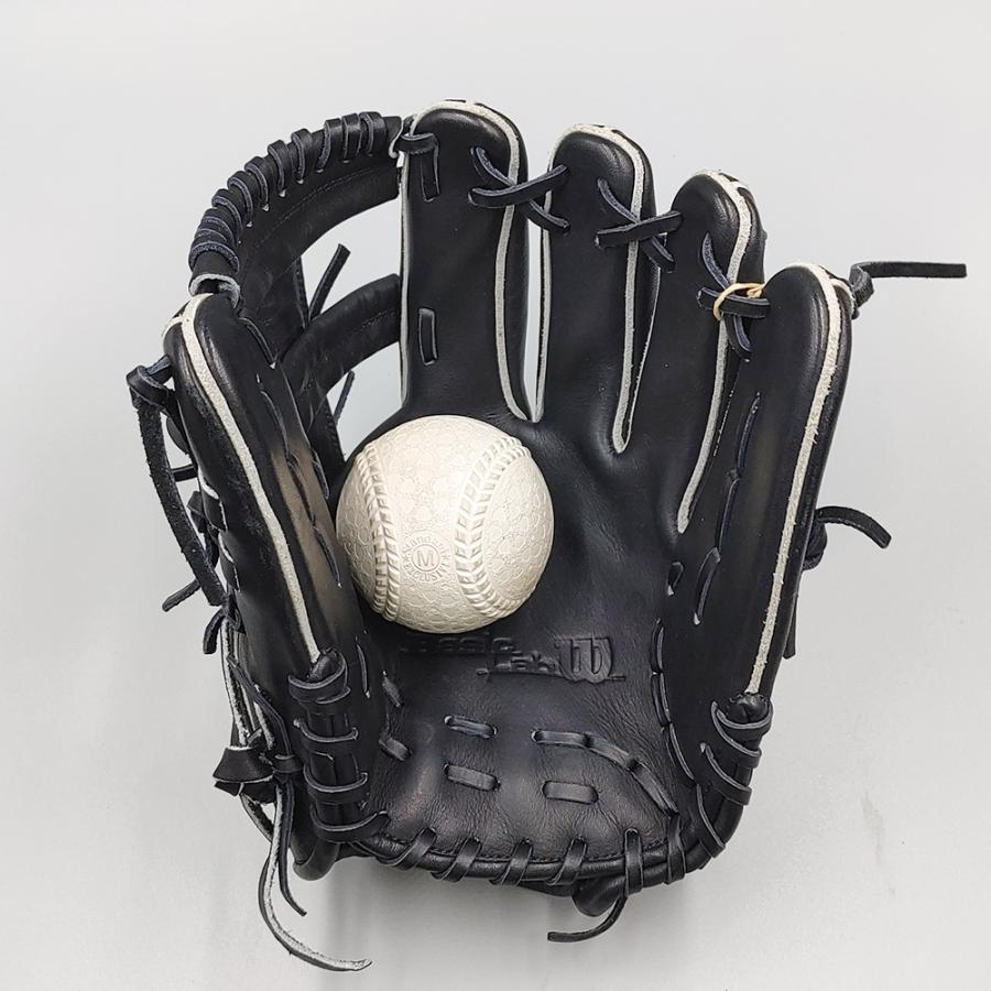 【クリーニング済み 】 ウイルソン 軟式グローブ / 内野手用 型付け済み (Wilson グラブ)[WE961]｜re-birth-baseball｜07