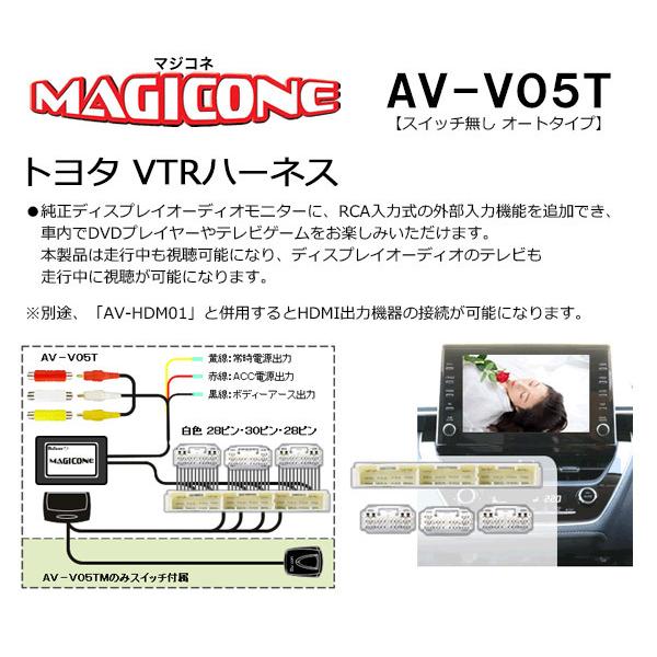 【取寄商品】マジコネAV-V05T+AV-HDM01カローラセダン210系ディスプレイオーディオ(CD/DVDデッキ無し車)用HDMI入力追加VTRハーネスセット｜re-birth｜02