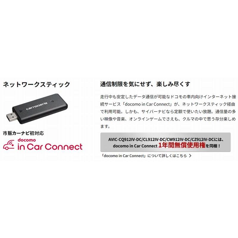 サイバーナビ カロッツェリア8V型ネットワークスティック同梱サイバー