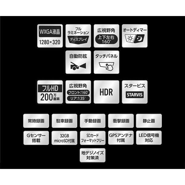 【取寄商品】アルパインDVR-DM1000A-OC+KTX-M01-A1ドラレコ搭載10型デジタルミラー+ロードスター(5BA-ND5RC型)用取付キットセット | ALPINE | 02