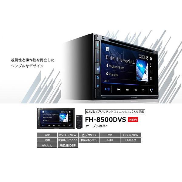 【取寄商品】carrozzeriaカロッツェリアFH-8500DVS AppleCarPlay/AndroidAuto/DVD/CD/Bluetooth/USB/AUX対応6.8V型液晶AVメインユニット｜re-birth｜02