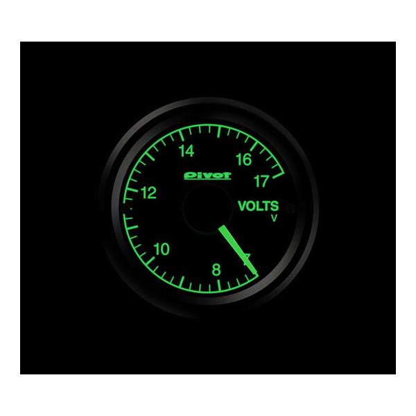 【取寄商品】PivotピボットGSV-5G電圧計(緑照明)52mmサイズ追加メーターGT GAUGE-52 : car電倶楽部 Yahoo ...