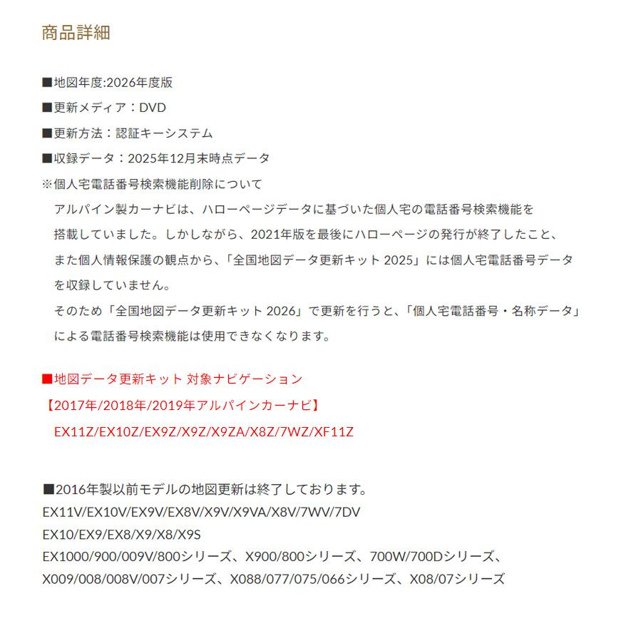 ALPINE（アルパイン） 【取寄商品】アルパインHCE-E110A全国地図データ