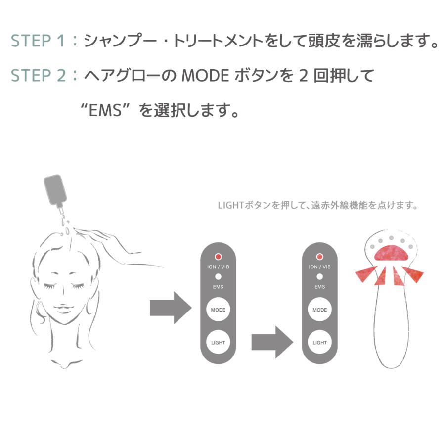 プロ仕様の育毛エステ機（電気バリブラシ）プテロへアグロ―（putelo HAIR GLOW） | putelo | 07