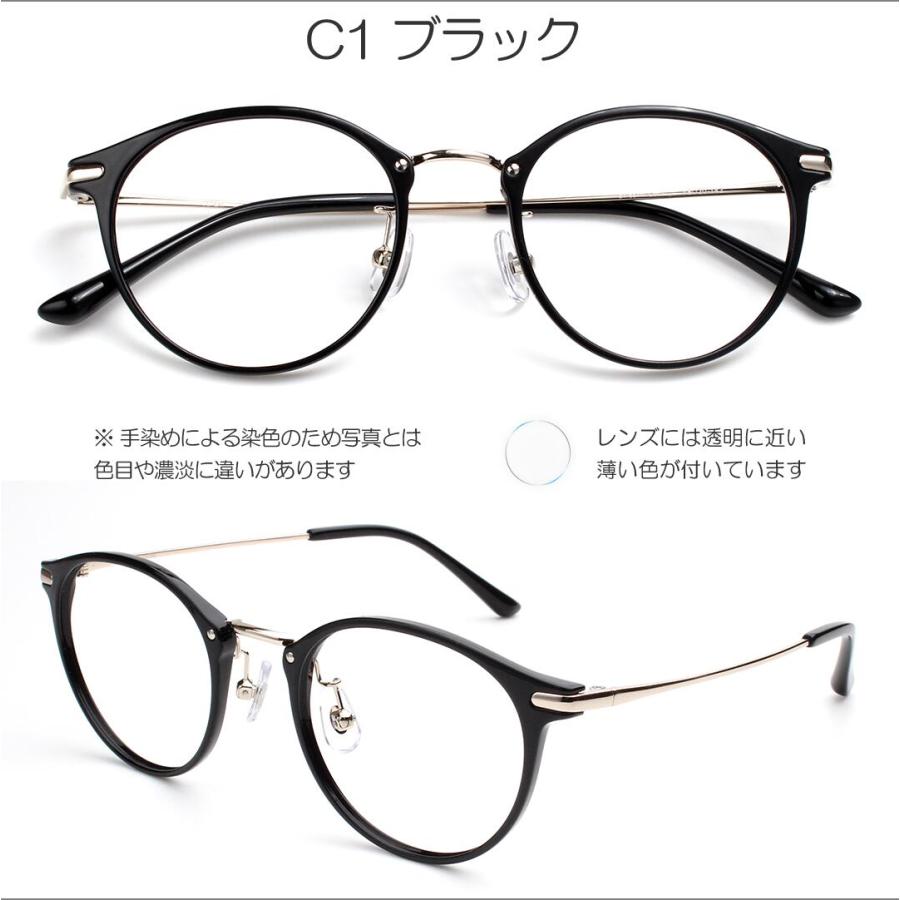 プラスチック/チタン 老眼鏡 ブルーライトカット メガネ枠 メンズ