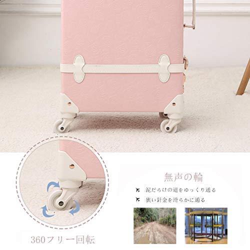 オリジナル 可愛い スーツケース クラシック トランク トランクケース ピンク キャリーケース かわいい 子供 女の子 プリンセス 24 カジュアルスーツケース Icpit Org