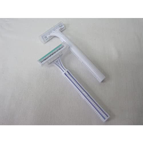 AmenityBox 業務用使い捨てT字カミソリ RA二枚刃 ホテルアメニティ 1000本入 