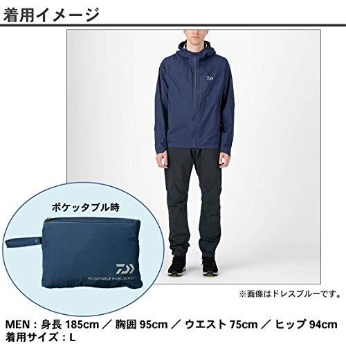 ダイワ(DAIWA) レインウェア レインマックス(R) ポケッタブルレインジャケット ブラック S DR-32009J 