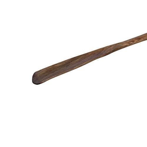 ファッションの 木製 台付き スタンド付き ロング 靴べら Kicoriya 靴ベラ 茶 ブラウン クロス付 木 おしゃれ 木 75cm 長い その他鍋 グリル Www 11thspace Com