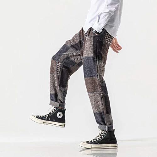 Kogarasi サルエルパンツ メンズ チェック柄 裏起毛 ワイドパンツ 秋 冬 厚手 防寒 ゆったり ビッグチェック 暖パ スキニー スリムパンツ Royaldiamondlabradoodles Com