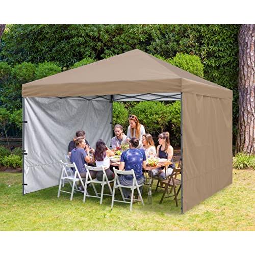 ✨美品✨ ABCCANOPY タープテント ワンタッチ サイドシート2枚付き センターロック 3m/2.5m/2m 3段階調節 キャスターバッグ付? 【R2534732723】(14838円)