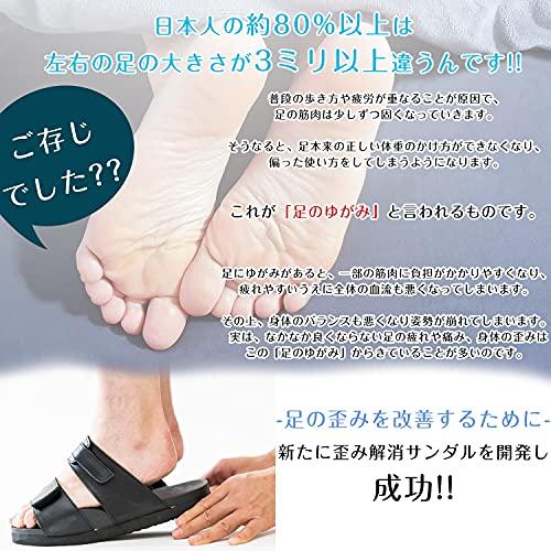 [PITHECUS] おうちでできる歩行ケア 整骨院監修 健康サンダル 足の疲れ 足裏サポーター フリーサイズ(24.5cm〜28cm) 説明書付き おうちでできる歩行ケア