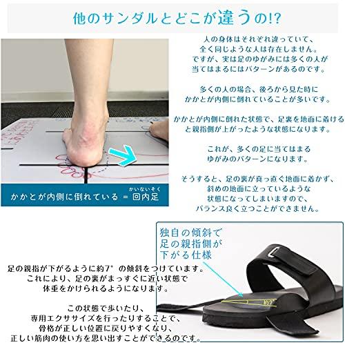 [PITHECUS] おうちでできる歩行ケア 整骨院監修 健康サンダル 足の疲れ 足裏サポーター フリーサイズ(24.5cm〜28cm) 説明書付き おうちでできる歩行ケア