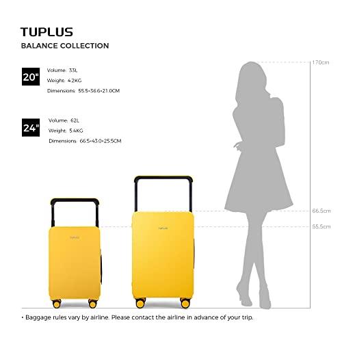 [TUPLUS] スーツケース ABS キャリーケース 大型 耐衝撃 キャリーバッグ 静音８輪 旅行 ビジネス 出張 TSAローク搭? 