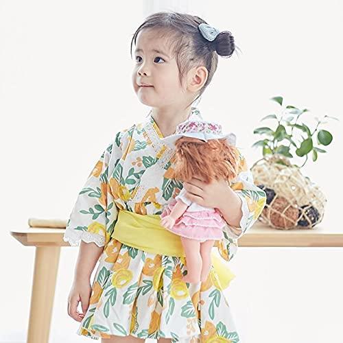 [ミシアラグジュアリー] 子供用ワンピース ロンパース 着物 和風 女の子 ベビー 花柄 衣装 浴衣 ドレス 幼児 子供 Style2 3 Years 