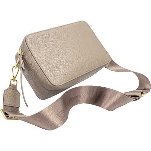MALTA バッグ レディース ショルダーバッグ 斜めがけ ダブルファスナー 2way ストラップ2本 幅広は負担軽減 小さめ 大容量 エタ