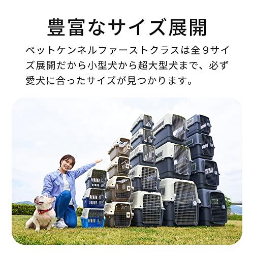 【OFT】 ペットケンネル ファーストクラス ブラックエディション L80 【外寸】幅56.5×奥80×高59cm 重量(約):7.6kg キ 国際空輸送協会 の安全基準をクリア ポリプロピレン製で丈夫なハードタイプ ペットが中からイタズラしづらいロック機能付き扉
