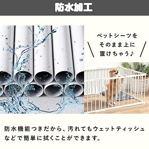ペットサークル 犬用サークル 柵 フェンス 室内用 173x89x70cm 猫用 犬用 ドア付き 扉付き 折りたたみ ペット メッ? 