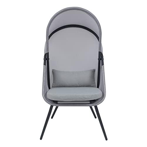 AZUMAYA ルーフフォールディングチェア グレー RKC-539LGY 