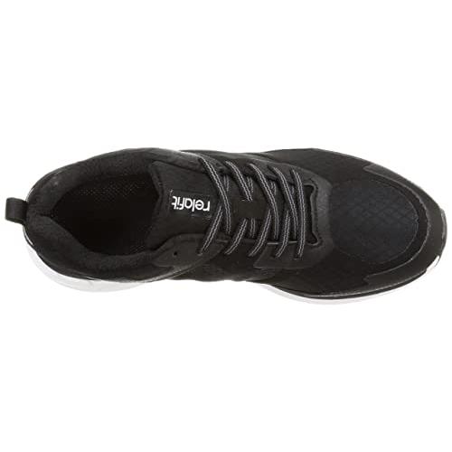 [リラフィット] 透湿防水 幅広 4E 通気性 ランニング ウォーキング シューズ RF0101 メンズ ブラック 25.5 cm 
