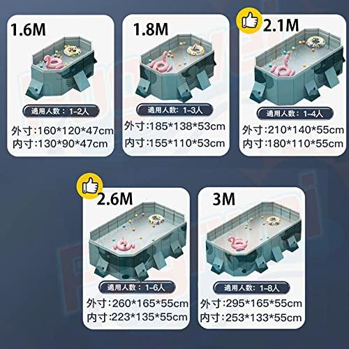 Pugrwei プール 大型 家庭用 空気入れ不要 折りたたみプール フレームプール ファミリープール 子供用 ビニール? 