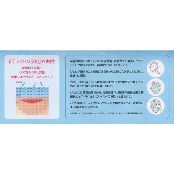 高濃度炭酸ガスパック リンゴ果実幹細胞エキス 海藻成分 ラクトン処方