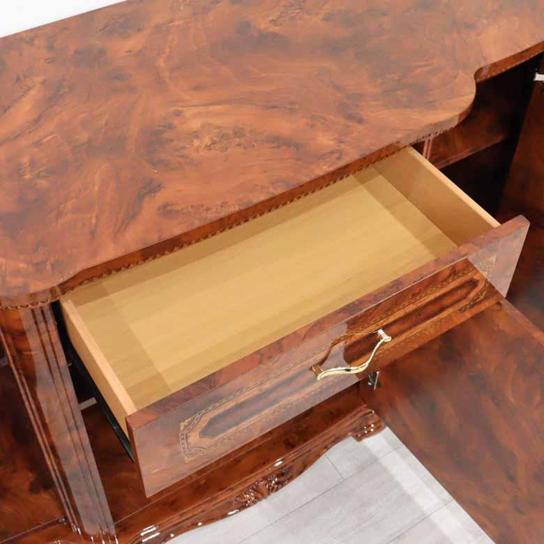 サルタレッリ アマルフィ ドレッサーデスク ウォールナット サイドボード サルタレッリ アマルフィ 2ドアサイドボード アイボリー